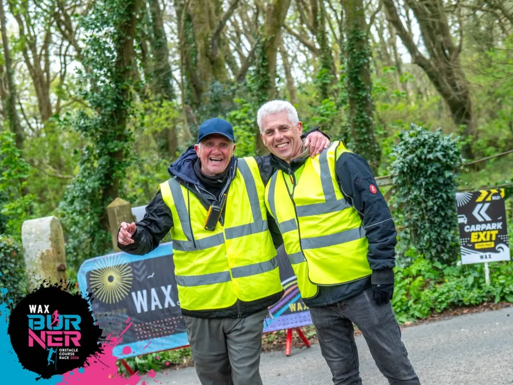 Two WAX event volunteers together at WAX Burner