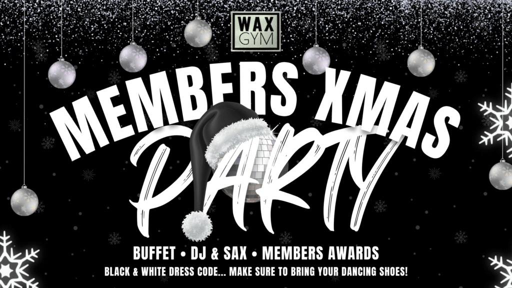 WAX Gym Members Xmas Party Featured Image